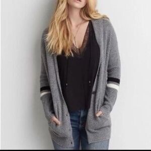 American Eagle • Collegiate Stripe Knit‎ Cardigan 